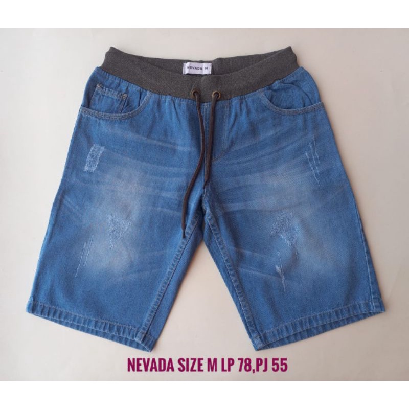 Celana Pendek Jeans Cowok Nevada