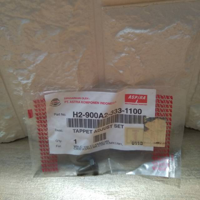 Baut Stelan Klep Honda Grand/Legenda/Supra/Supra X/,Supra Fit/Revo Lama/Win Aspira Genuine Parts