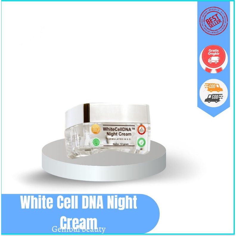 MS GLOW WHITE CELL DNA NIGHT CREAM / KRIM MALAM WHITE CELL DNA