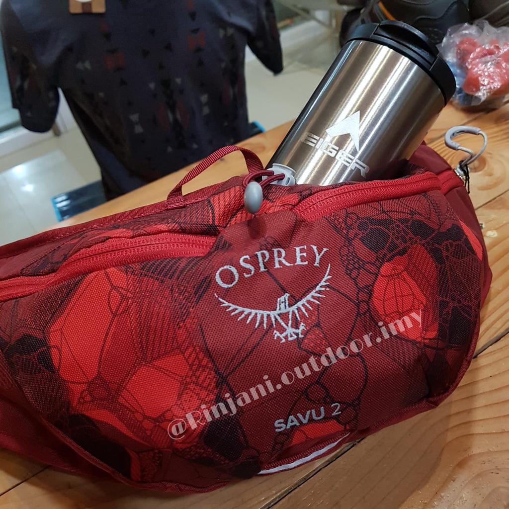 WAISTBAG OSPREY SAVU 2 S21 WAIST BAG LIFETIME WARRANTY TAS PINGGANG DENGAN SLOT BOTOL MINUM WAISTBAG