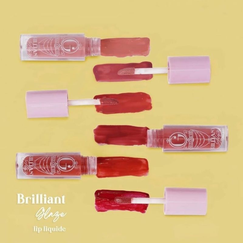 MADAME GIE Brilliant Glaze Lip Liquide - MakeUp Lip Gloss Lipstik