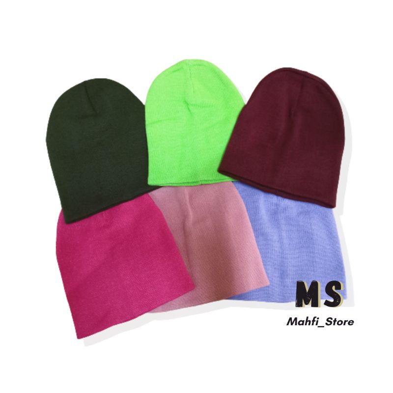 COD Kupluk polos beanie /Kupluk polos / kupluk anak dan dewasa / kupluk katun polos