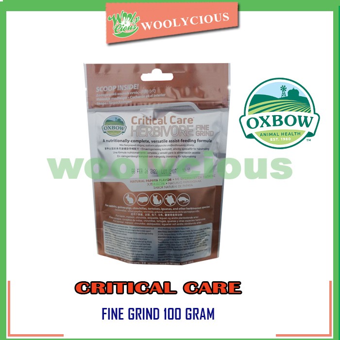 Oxbow Critical Care Fine Grind 100 gr