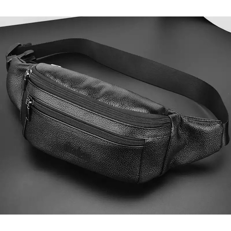 TAS PINGGANG KULIT ASLI TAS PRIA KULIT ASLI WAIST BAG KULIT WAIST BAG KULIT TAS SEPEDA TAS KULIT