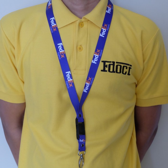 

Lanyard Fedex ID Card Holder 2 Sisi Gantungan Tali