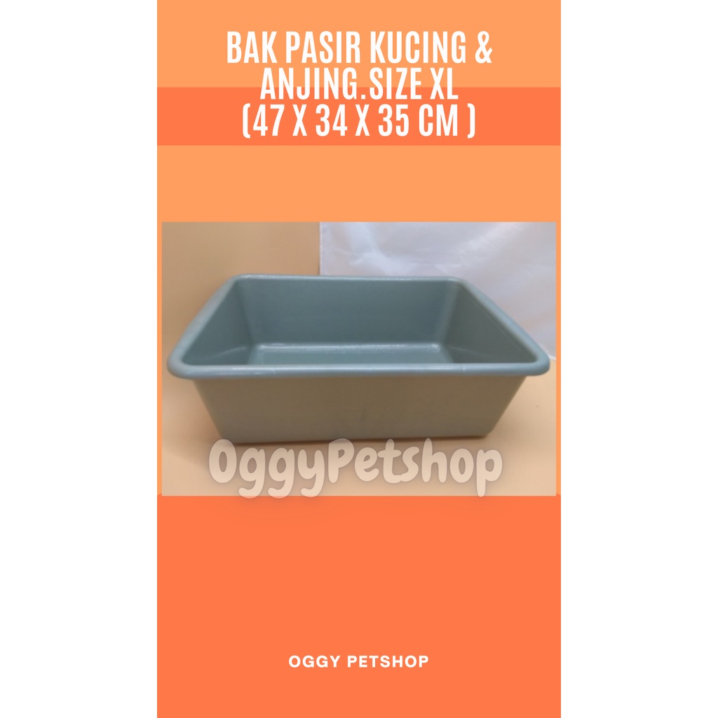 Bak Pasir Tempat Pup untuk kucing &amp; anjing Plastic Semua Ukuran Besar Kecil