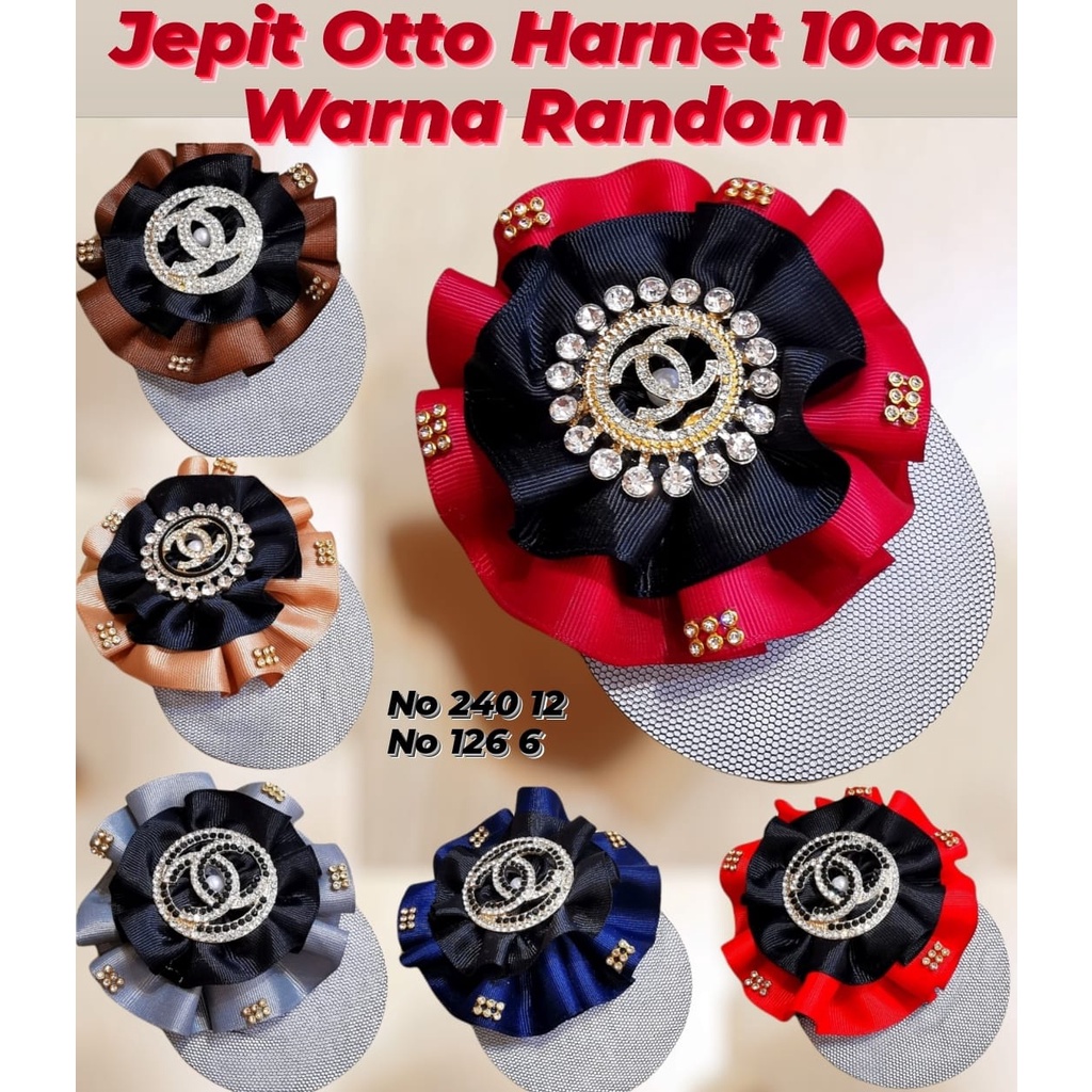 Jepitan Rambut Dengan Merek Otto Harnet Panjang 10cm Random Warna