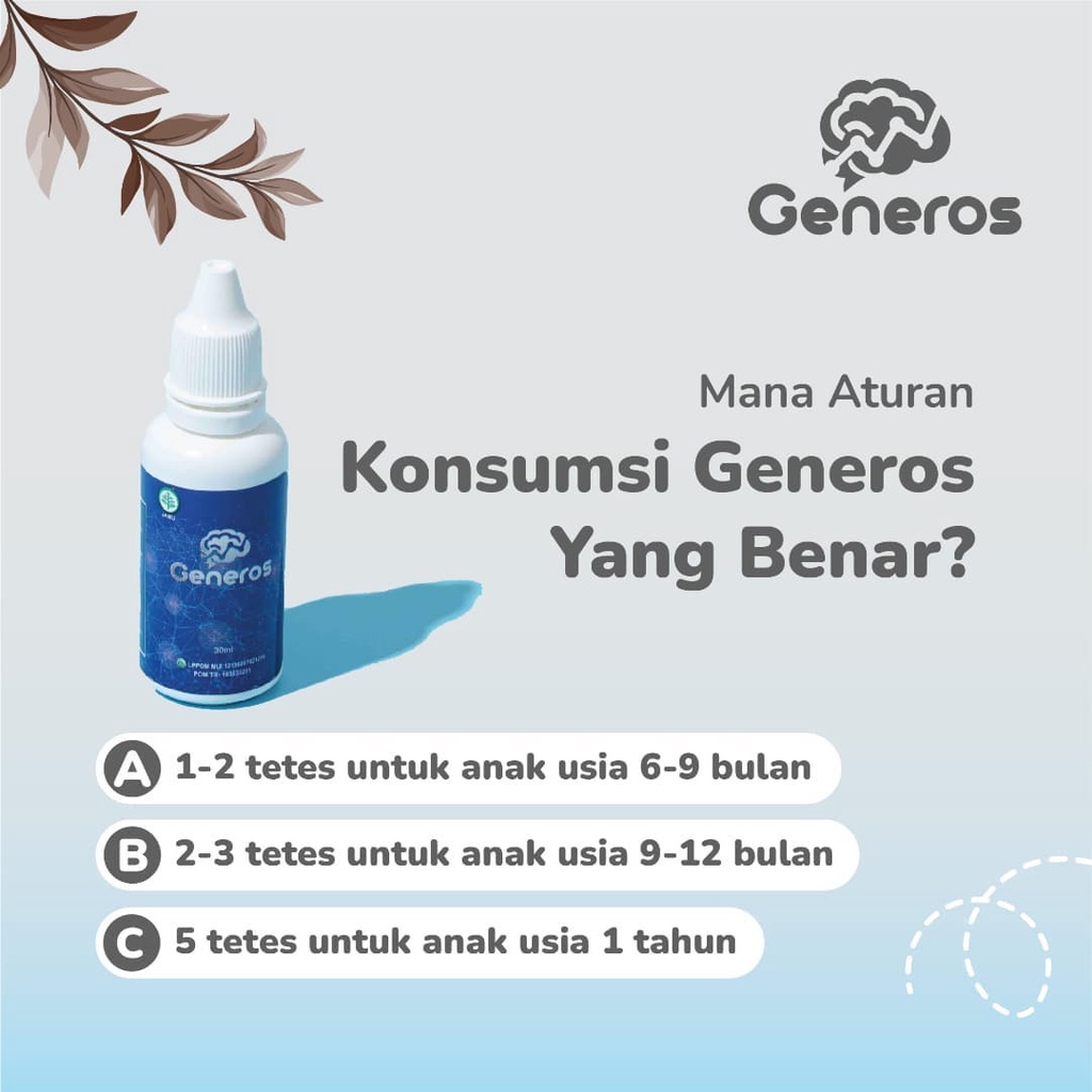 GENEROS Vitamin Speech Delay - Bantu Atasi Speech Delay atau Anak Terlambat Bicara