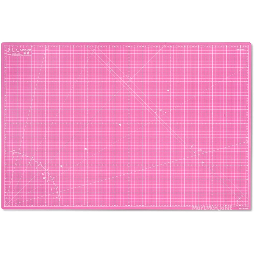 PAKET COMBO A4 Hijau / Pink - PVC Cutting Mat / Cutting Pad / Alas Potong A4 + Pen Cutter