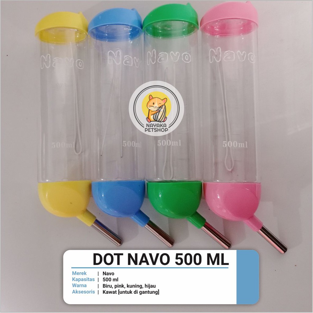 Dot Botol Minum Navo 500 ml | Dot Botol Minum Kucing, Marmut Guinea Pig, Kelinci, Musang