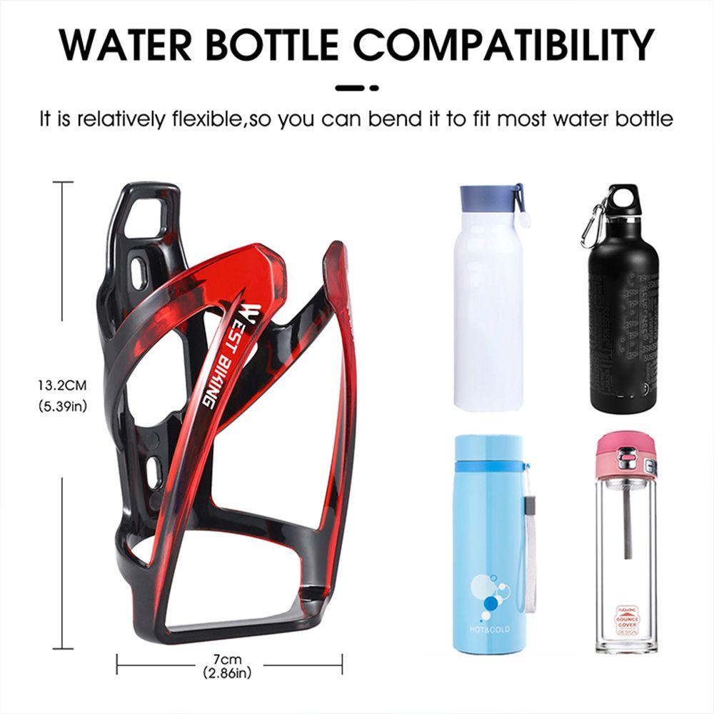 Populer Sepeda Botol Kandang Ultralight Tahan Lama Dengan Sekrup MTB Bersepeda Aksesoris Air Minuman Holder Rak