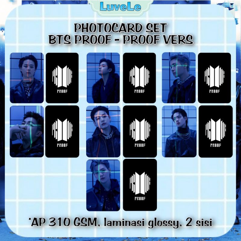 Photocard BTS Proof Unofficial 1 Set  (7 pcs)