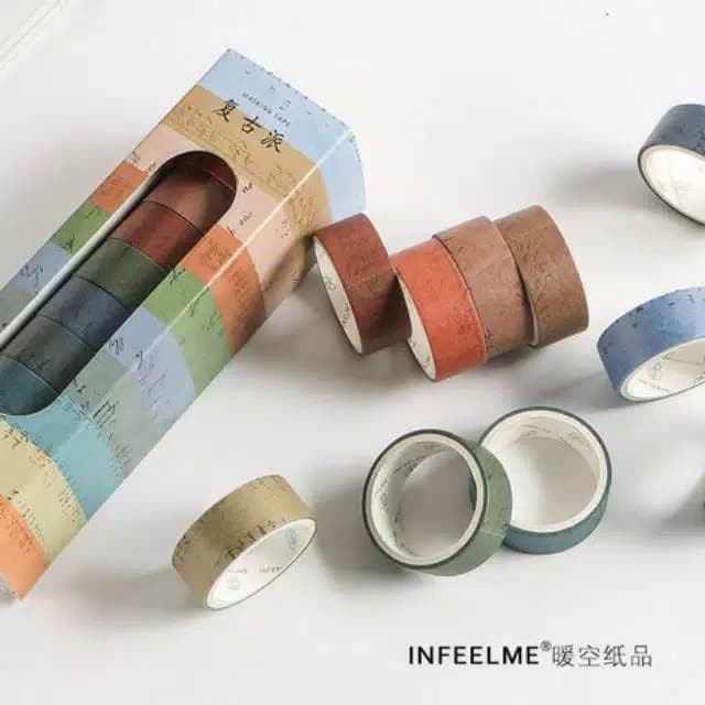 

Buruan 10 Pcs Washi Tape Motif Retro Untuk Bullet Journal Diary Scrapbook Stu Hemat