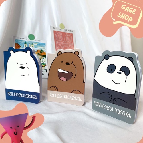 

buku tulis buku memo a6 karakter we bare bear keprluan anak sekolah bisa COD termurah import buku lucu imut fancy lucu keren unik