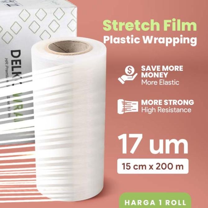 

Cuci Gudang Awal Tahun PLASTIK WRAPPING / STRETCH FILM Delkowrap (Uk : 15 cm , 20 cm, 25 cm ) Cuci Gudang Awal Tahun