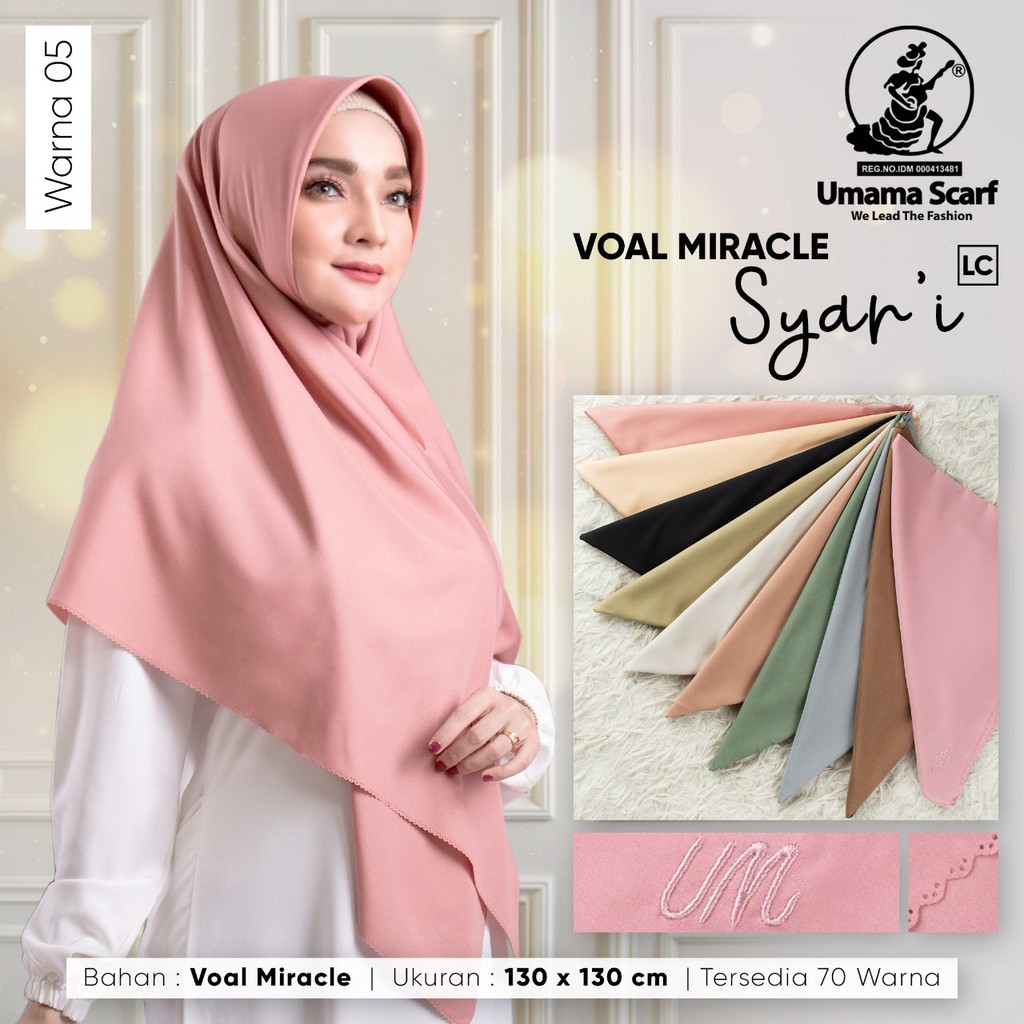 SALE STOCK UMAMA PLAIN VOAL MIRACLE SYAR'I