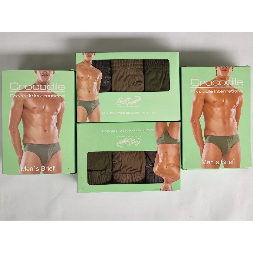 3 Pcs CD Crocodile Hijau 521 - 242 Pria Dewasa Ijo | Celana Dalam Laki Laki | Sguna | Underwear