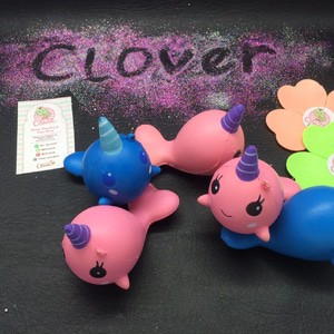 CLOVER MILLIE BILLIE WHALE SQUISHY / ibloom replica the whale squeeze splat