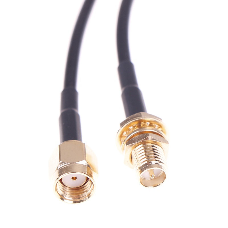 (LUCKID) 1pc Kabel extension Antena router WiFi RG174 RP-SMA male Ke male Panjang 5m