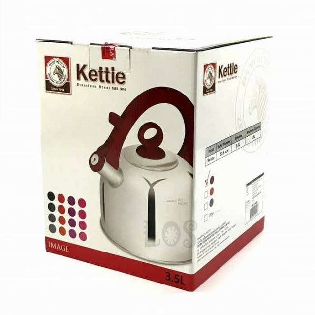 Teko Air Masak Stainless Zebra Kettle 3,5 Liter