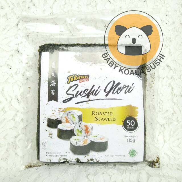 TOKINORI Sushi Nori 50 S Halal │ Yakinori Lokal for Sushi Kimbab/ Gimbab │ Lembar Rumput Laut