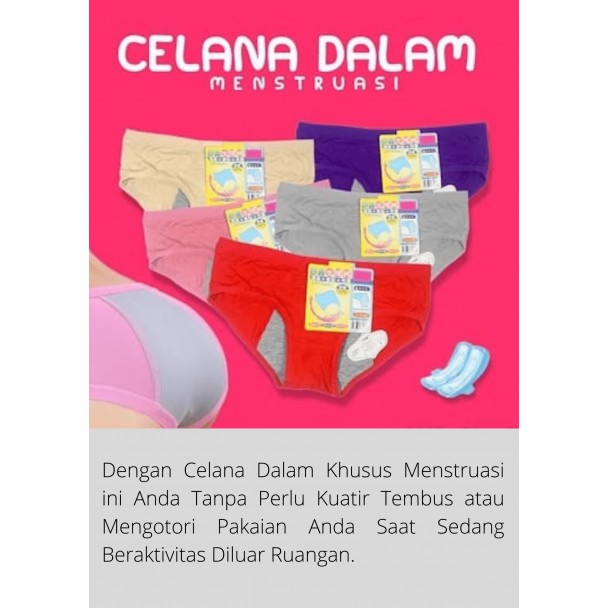 3 PCS SET CELANA DALAM MENSTRUASI GOOD QUALITY