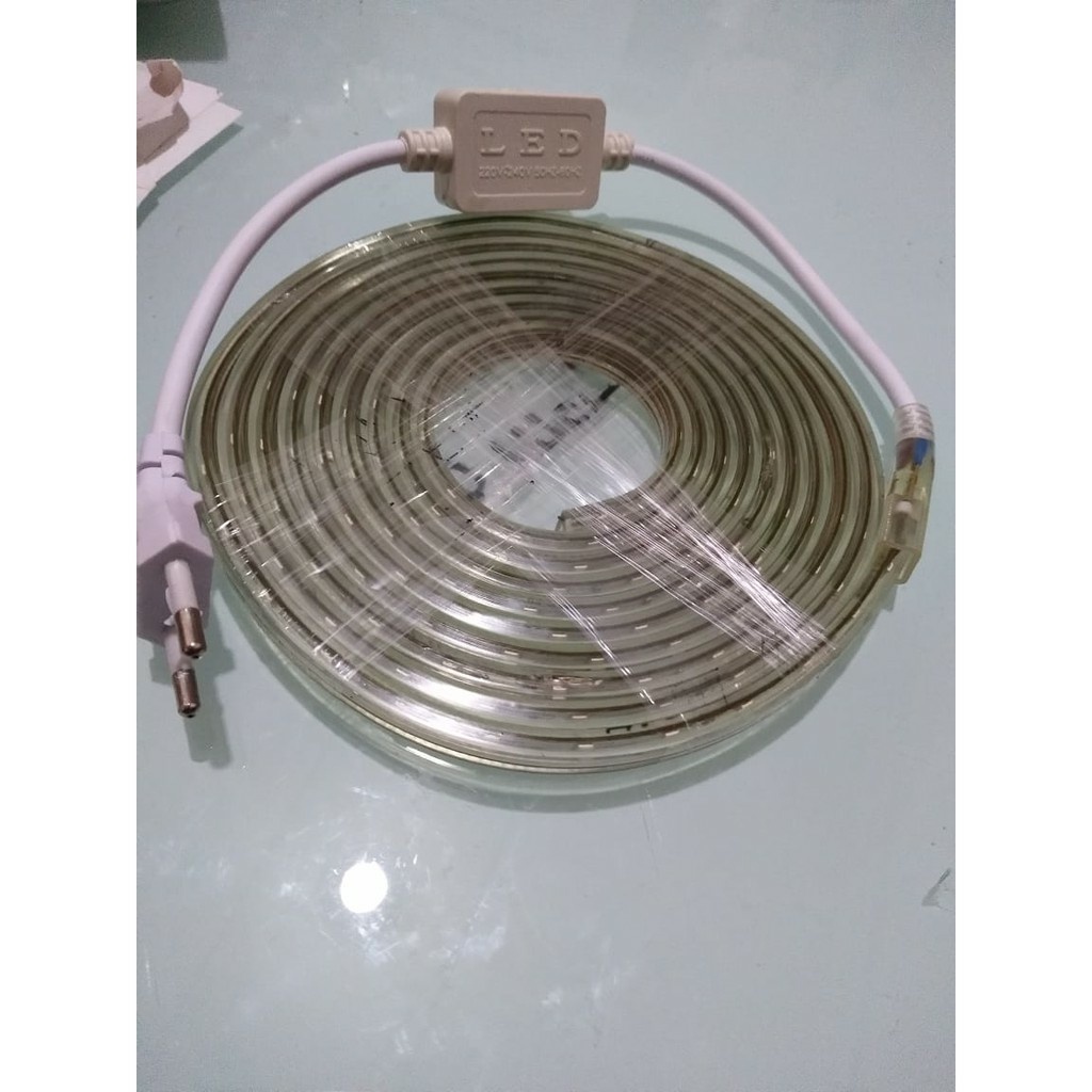 Lampu Strip 5050 wateprof Paket 10 meter + Adaptor Tinggal Colok