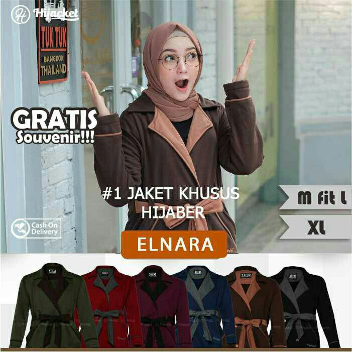 🔥TERMURAH🔥 HIJACKET® ELNARA | JAKET MUSLIMAH | JAKET SYAR'I