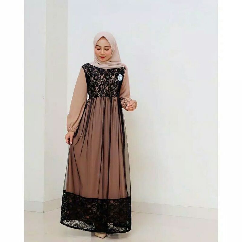 Cordy Dress Brukat / Dress Wanita / dress lebaran