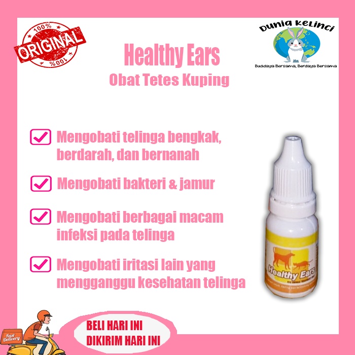 Obat tetes kuping telinga kucing Healty Ears