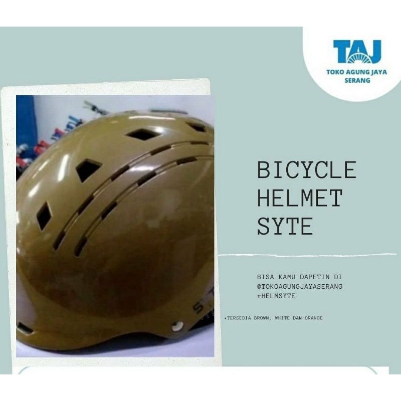 BICYCLE HELMET SYTE Helm Sepeda Dewasa Batok