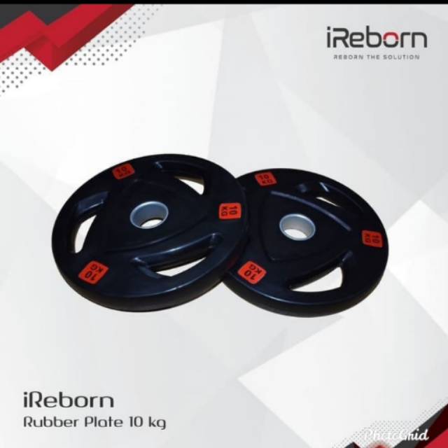 Sepasang Beban Rubber Plate 10 kg