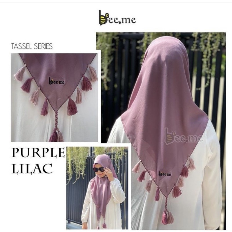 KERUDUNG TASSEL SERIES PURPLE LILAC BY BEEME