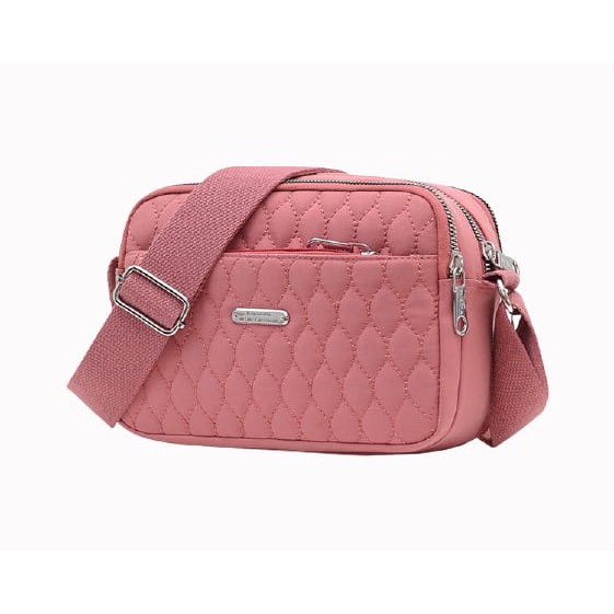 TAS SELEMPANG WANITA 5 RESLETING PINK NASATY IMPORT TA469P3 FASHION KOREA SLING BAG CEWEK MURAH BATAM PREMIUM KEKINIAN PESTA BRANDED