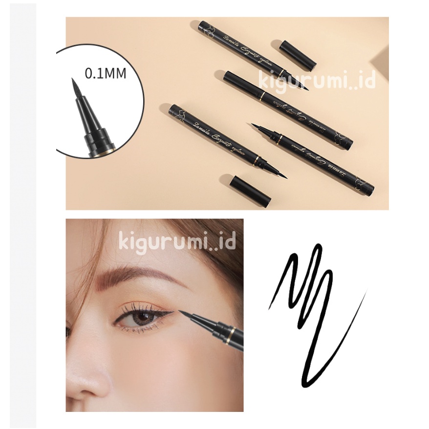 LAMEILA Eyeliner Mata Black Gold Waterproof LA127 808