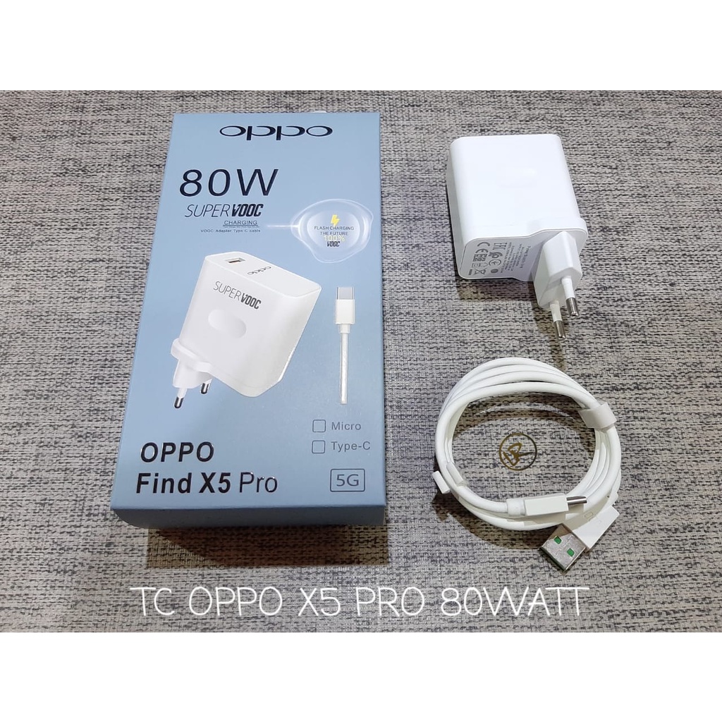 CASAN TC HP OPPO FIND X5 80 WATT PRO TRAVEL CHARGER 80W MICRO TYPE C