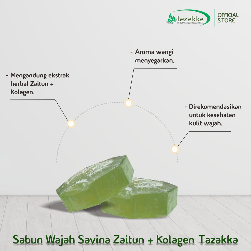 SABUN WAJAH ZAITUN Savina Herbal Tazakka Sabun Cuci Muka Pembersih Wajah ORIGINAL Transparan BPOM