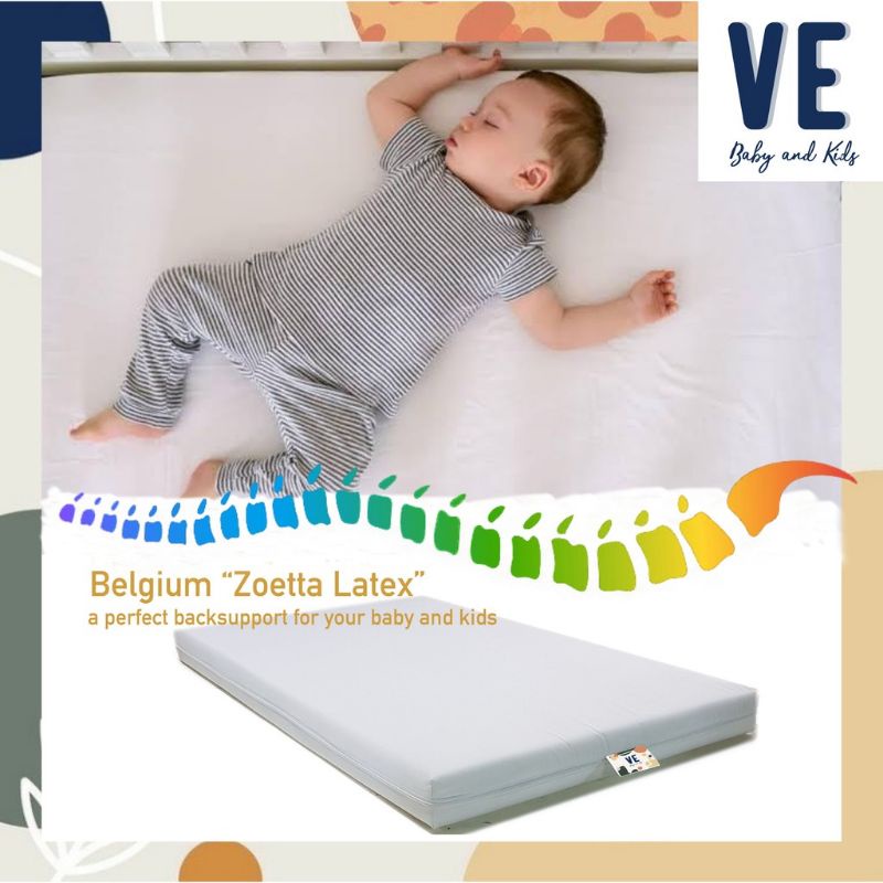 kasur playmat latex waterproof size 100x150x6cm untuk lumba bumper bed atau ggumbi