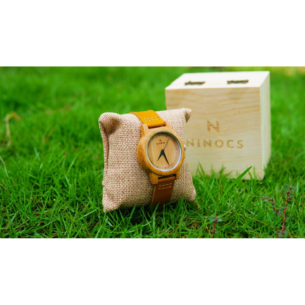 Jam Tangan Bambu Natural Ninocs