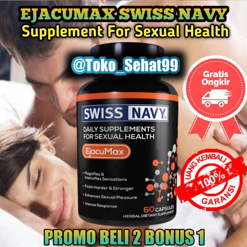 Kejantanan Pria Ejacumax Swiss Navy For Sexual Health Original
