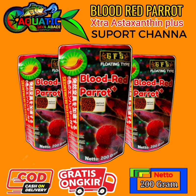 Pelet BLOOD RED PARROT 200 Gram
