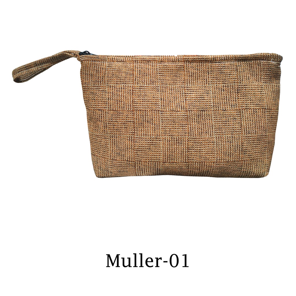 Pouch Jumbo Clutch Bahan Tebal 31x21x4cm Motif MULLER-01