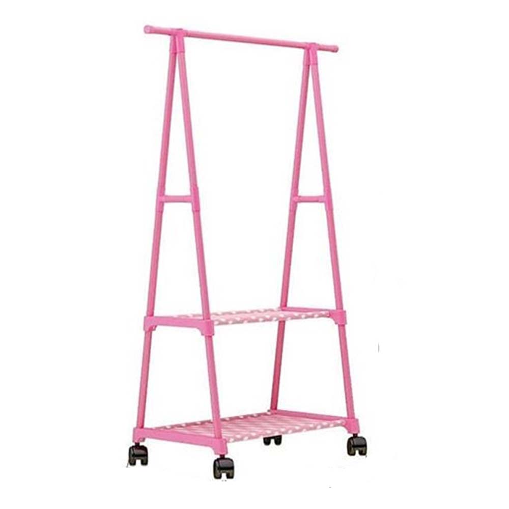 Rak Baju TRIANGLE Standing Hanger 4 Roda Warna