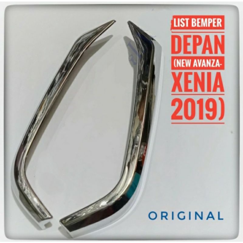 List Bumper Depan Avanza Xenia list Bumper Avanza 2019 original 1 set