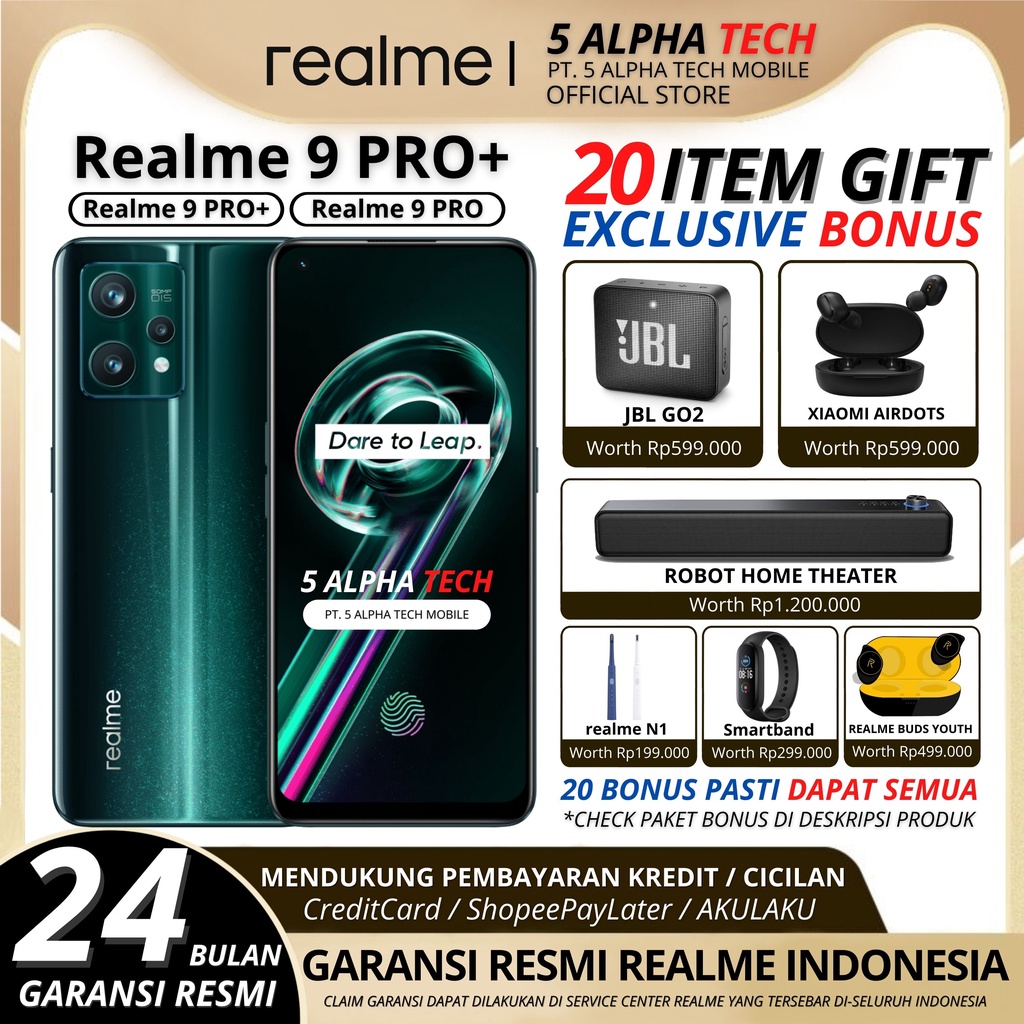 REALME 9 PRO+ / 9 PRO 8/128GB 8/256GB GARANSI RESMI REALME REALME 9PRO