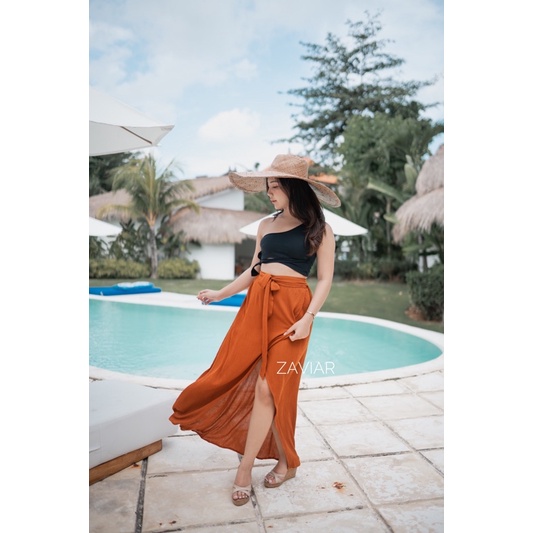 Azura skirt in Caramel | summer, beach/ casual korean skirt