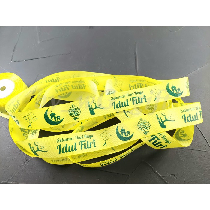 

Pita Idul Fitri -Gross Grain- Kuning - D;Lebar 3.8cm ;Panjang 20 yard