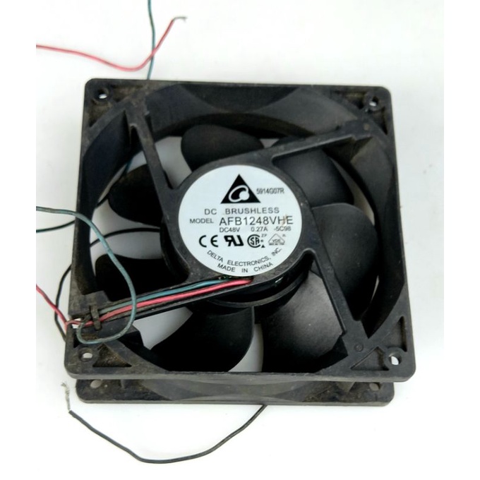 Fan dc Brushless Delta Electronics AFB1248VHE 48v Range 24v-50v 0,27A 12cm Rpm4100