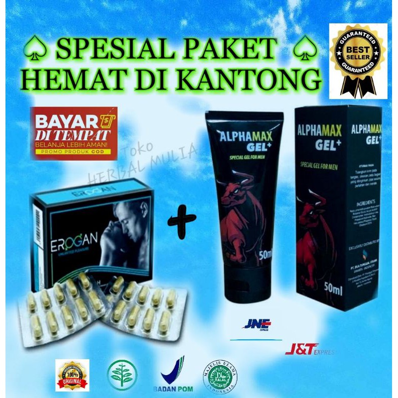 SPESIAL PAKET HEMAT...!!!OBAT EROGAN + ALPHAMAX GEL ORIGINAL_SEDIA_VITAMALE_LOVELES_TITAN GEL_VIAGRA