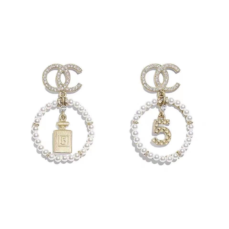 Anting Tusuk Sterling Silver 925 Dengan Mutiara Untuk Wanita 5 Botol Parfum Double C Slimmer Look Ear